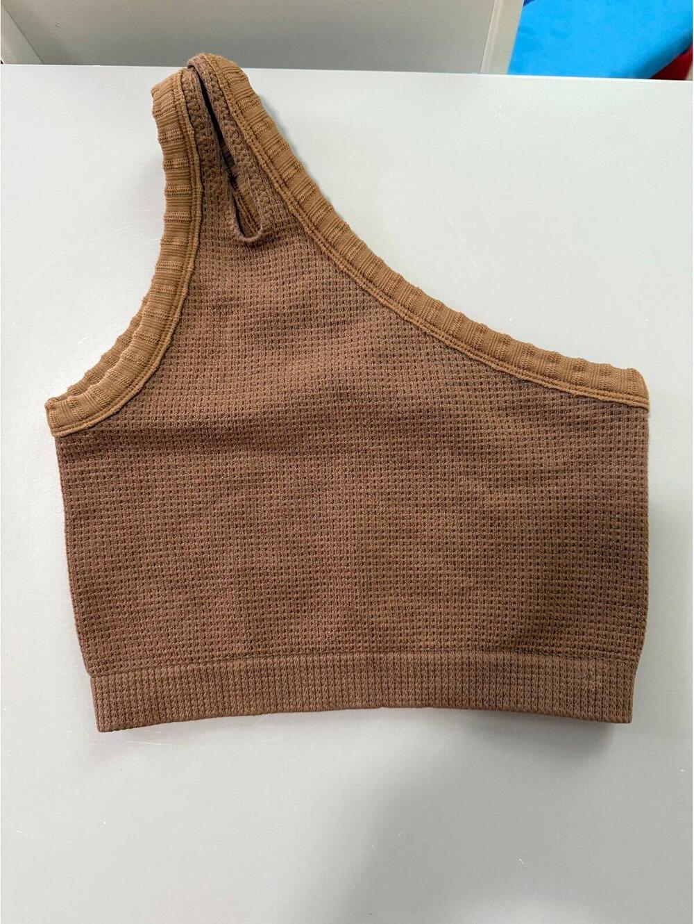 Out from under cropped waffle style tank size XS